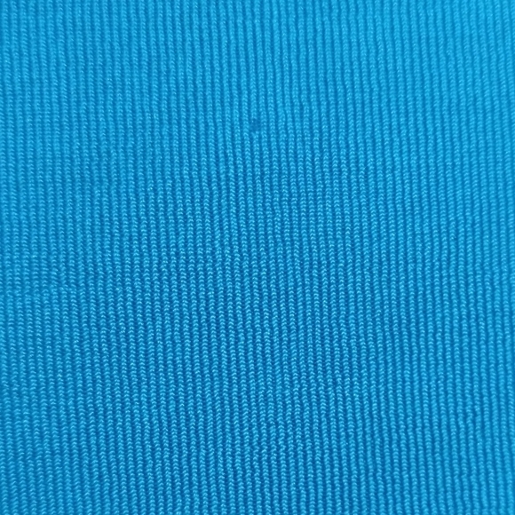 Chico's Travelers Blue Slinky Knit 3/4 Sleeve Tunic Asymmetrical Hem Stretchy - Picture 9 of 10